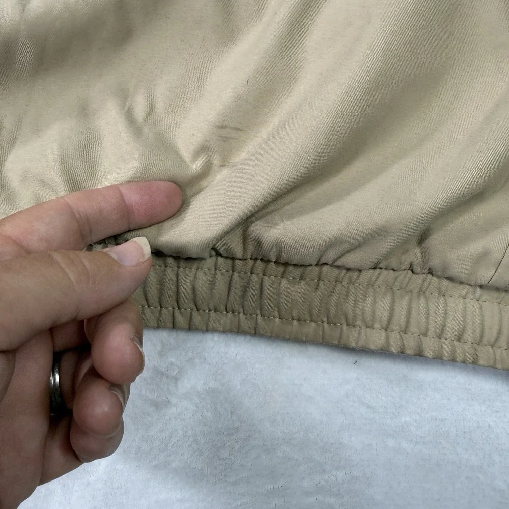 Polo Ralph Lauren Bomber Jacket Mens‎ 4XL Big Beige Harrington Plaid Lined